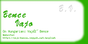 bence vajo business card